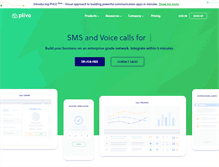Tablet Screenshot of plivo.com